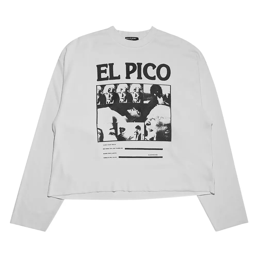 El Pico Rib Long-Sleeve T-Shirt 'Faded White'