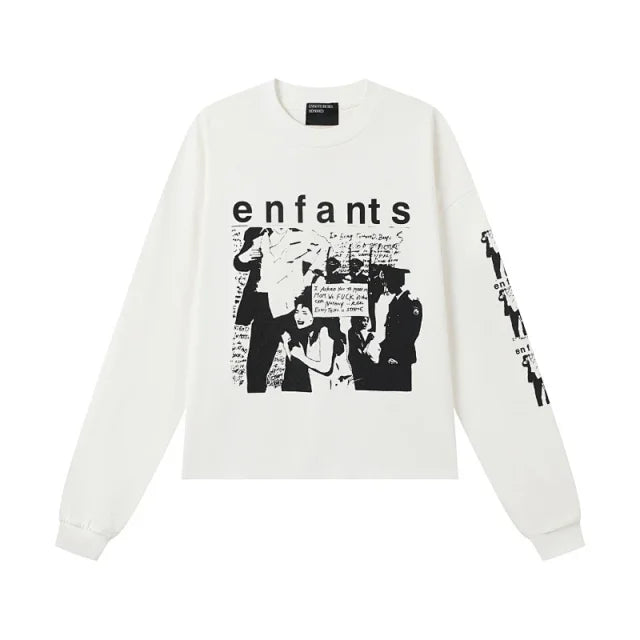 Neurosis Long-Sleeve T-Shirt 'Faded Ivory/Black'